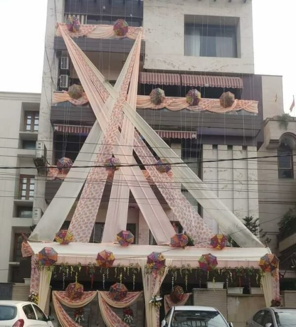 Chunni And Umbrella Decoration
